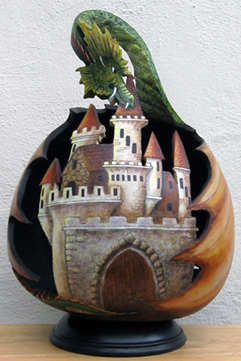 Dragon & Castle Gourd